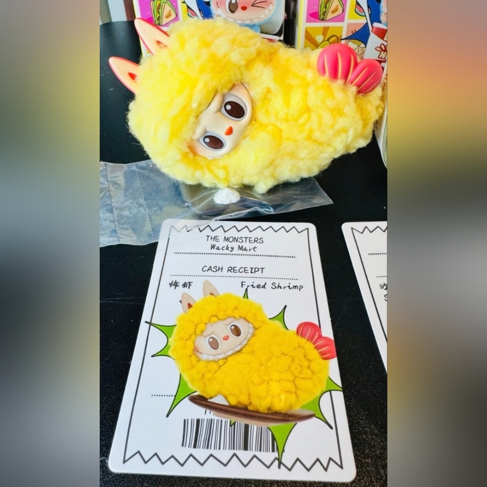 Pop Mart The Monsterd /Wacky Mart "Fried Shrimp- Box Open, Bag Sealed - Picture 14 of 16